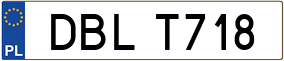 Trailer License Plate